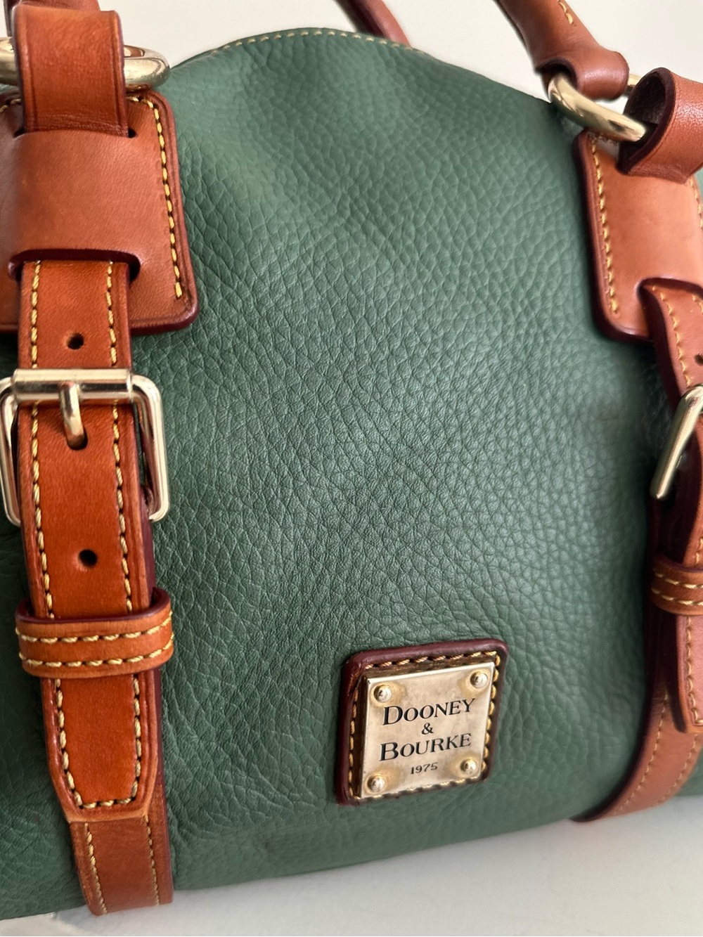Dooney & Bourke Bristol Satchel in Ivy Green - Picture 12 of 16
